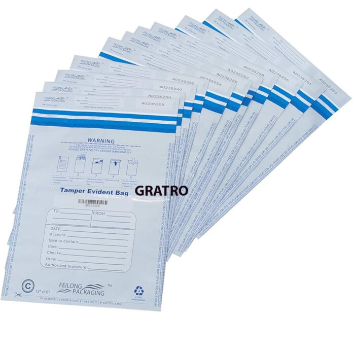 WhiteTamper Evident Bag